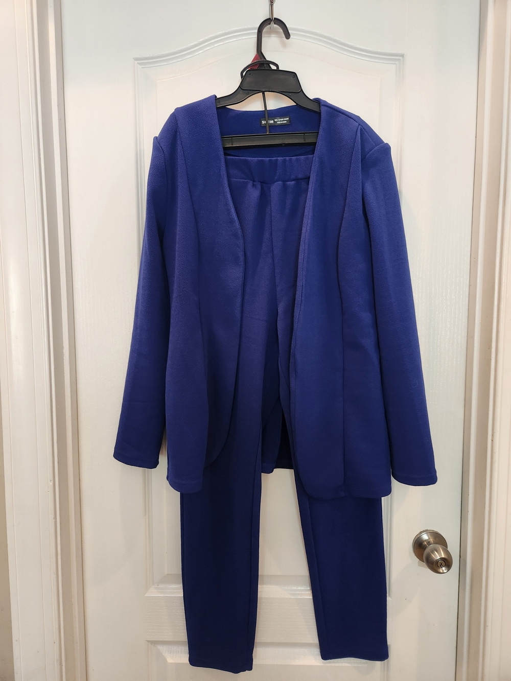 SHEIN Royal Blue Womens Two-Piece Blazer & Pants Set